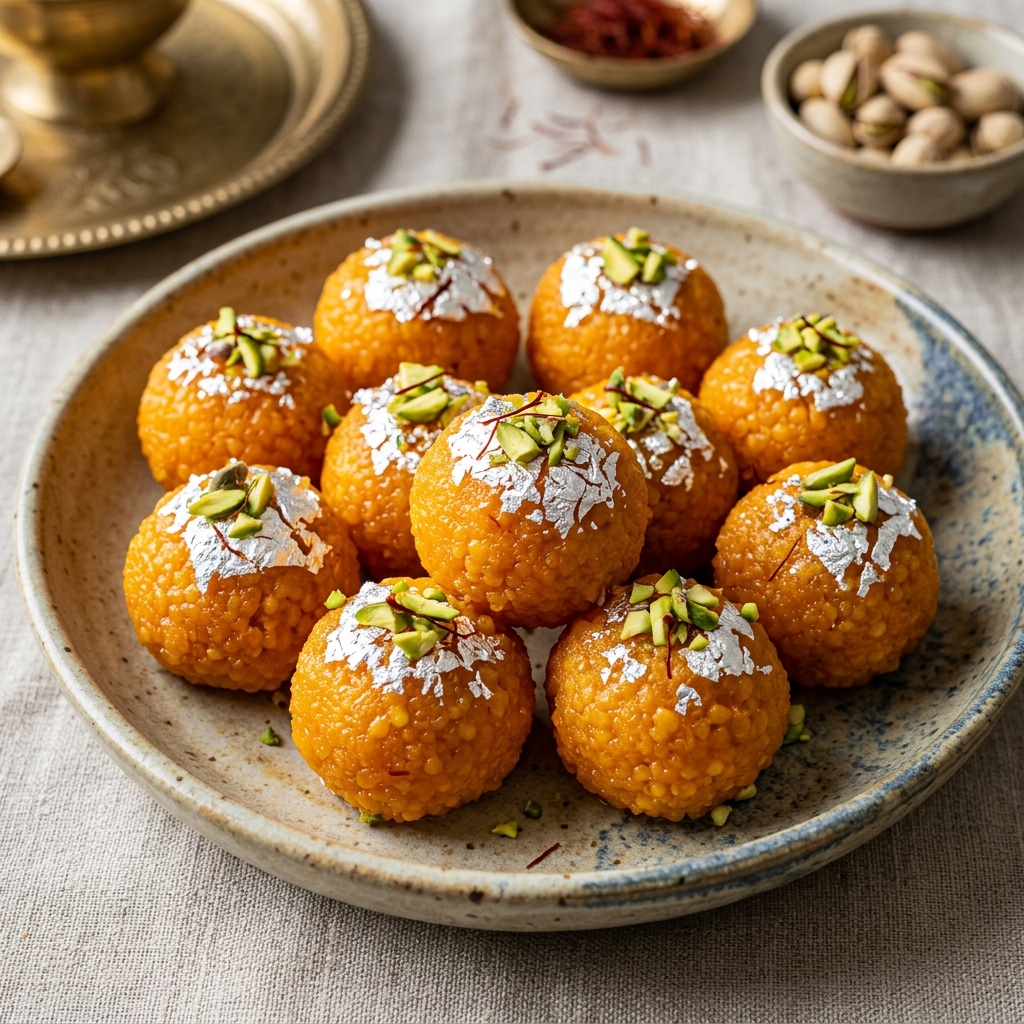Saffron Motichoor Ladoo